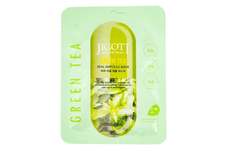 Jigott Real Ampoule Mask – Green Tea