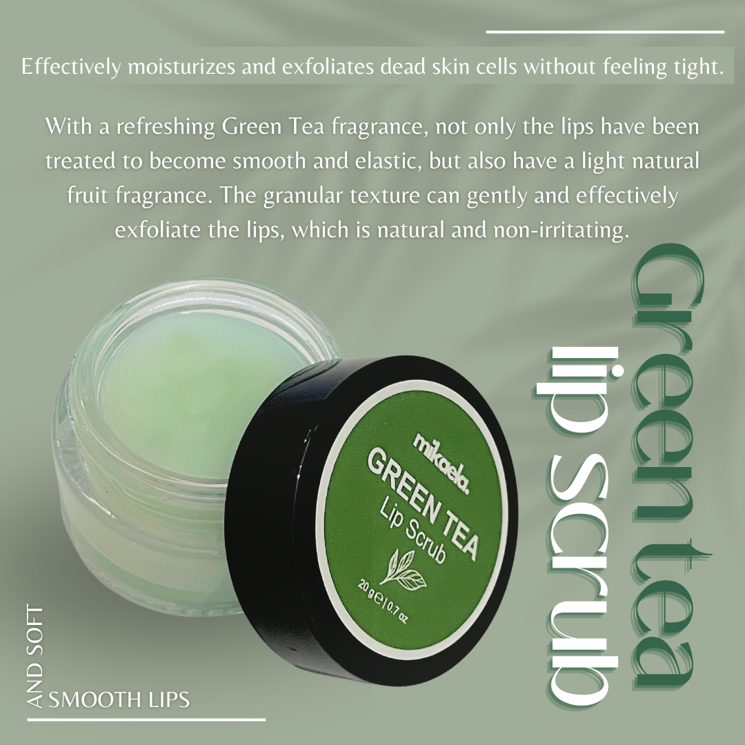 Mikaela Beauty - Green Tea Lip Scrub