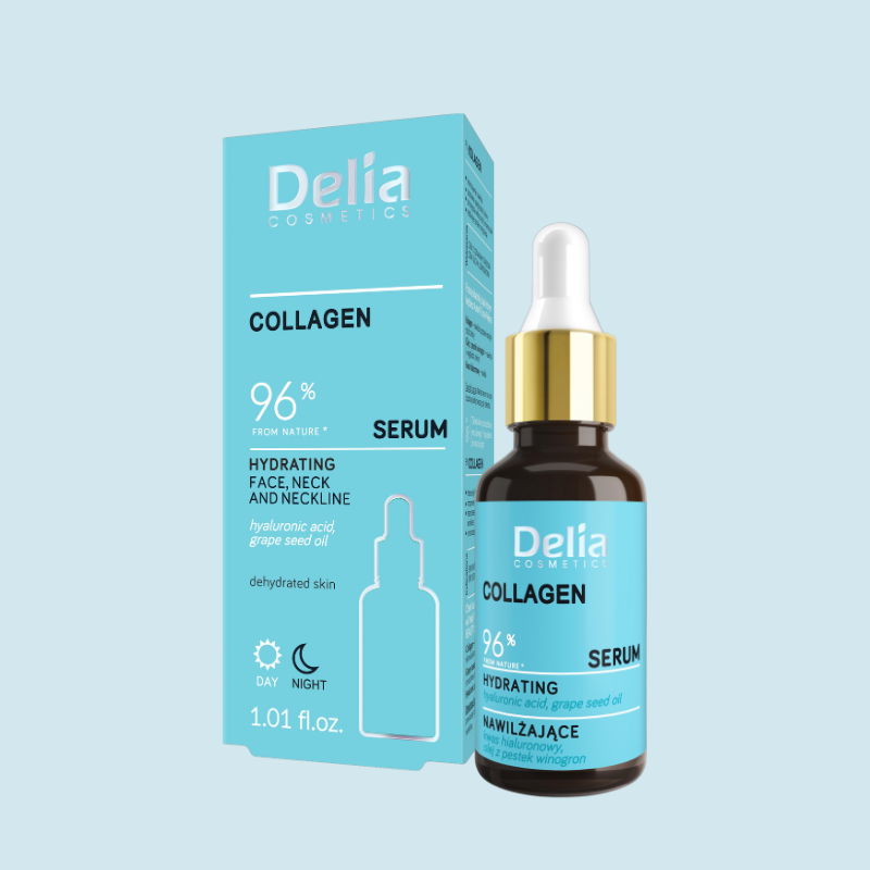 Delia Collagen 96% Hydrating - Face, Neck and Neckline Serum