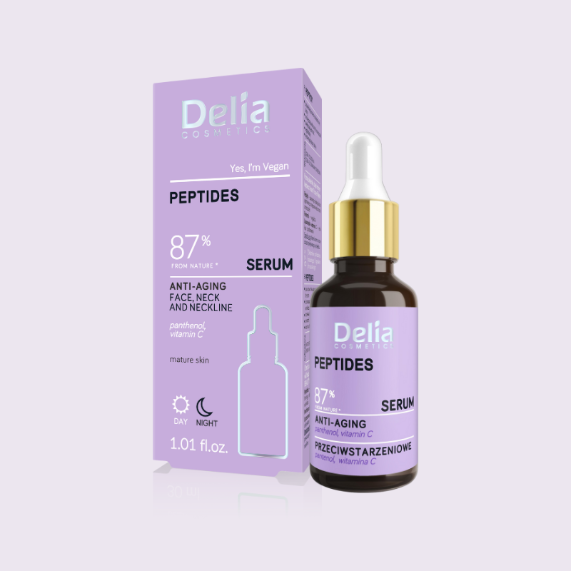 Delia PEPTIDES 87% Face, Neck and Cleavage Anti-Aging Serum