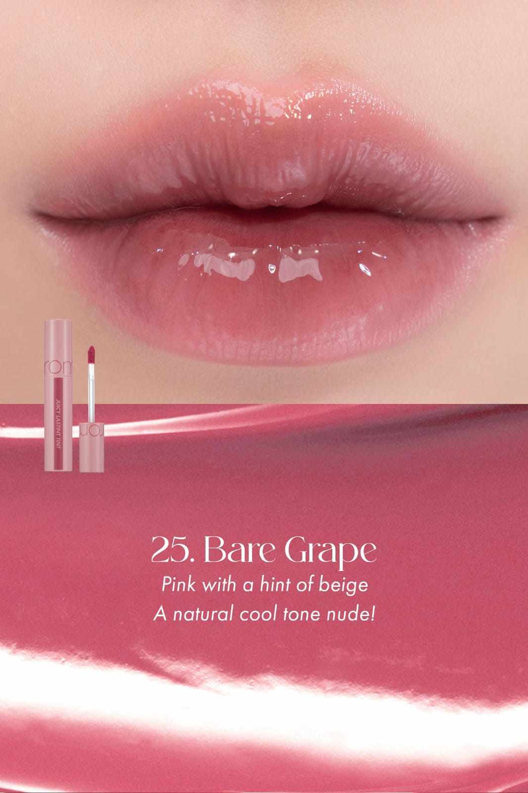 ROM&ND GLASTING COLOUR GLOSS #01 Peony Ballet