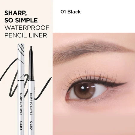 Clio Sharp So Simple Waterproof Pencil Liner #01 (Black)