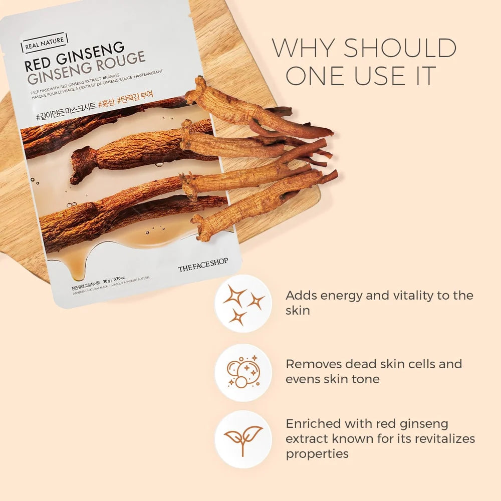 The Face Shop Real Nature Mask - Ginseng