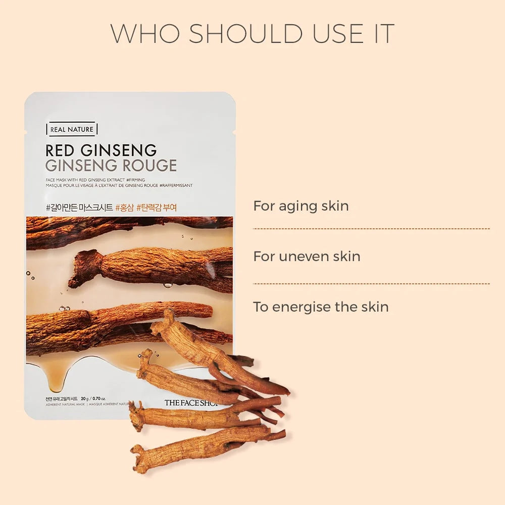 The Face Shop Real Nature Mask - Ginseng