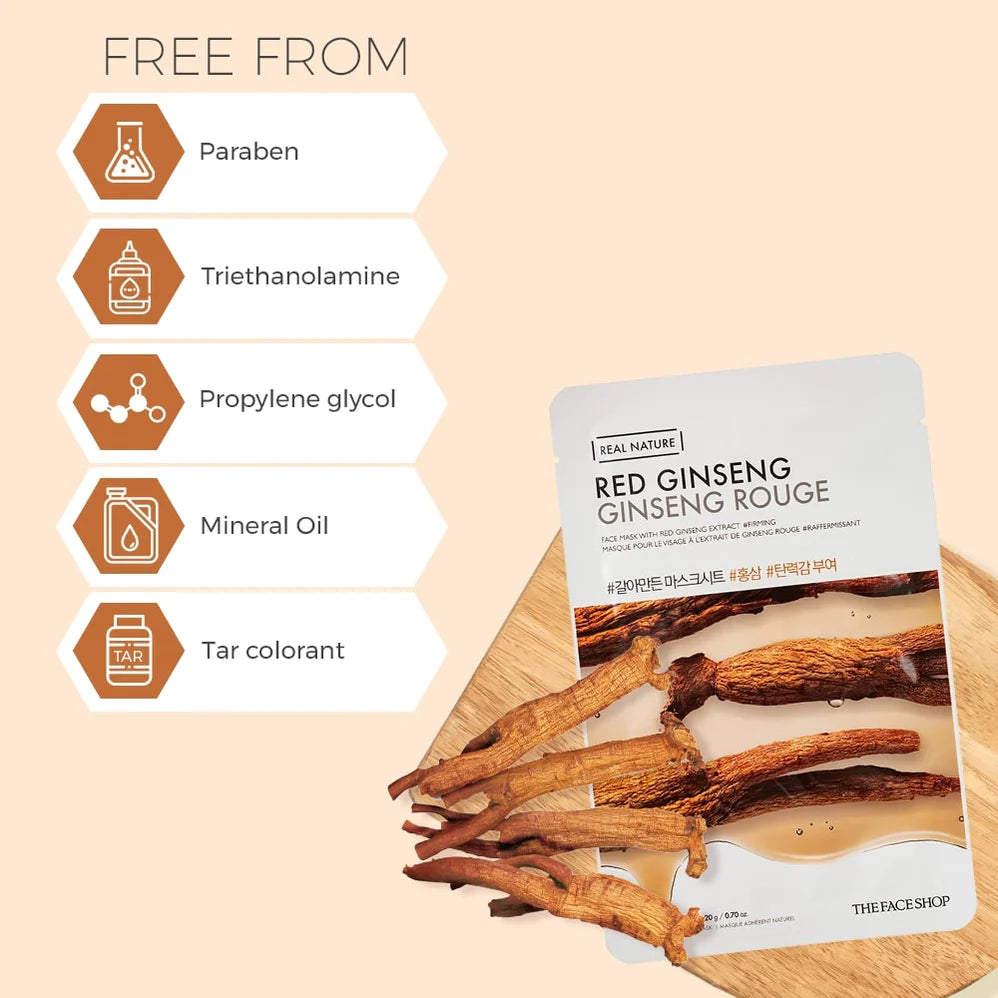 The Face Shop Real Nature Mask - Ginseng