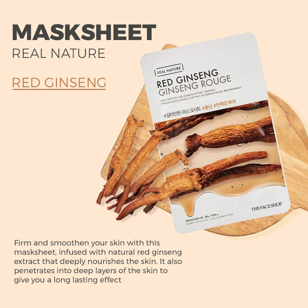 The Face Shop Real Nature Mask - Ginseng