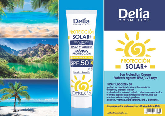 Sun Protection Face & Body Cream - SPF50 UVA/UVB 100ml