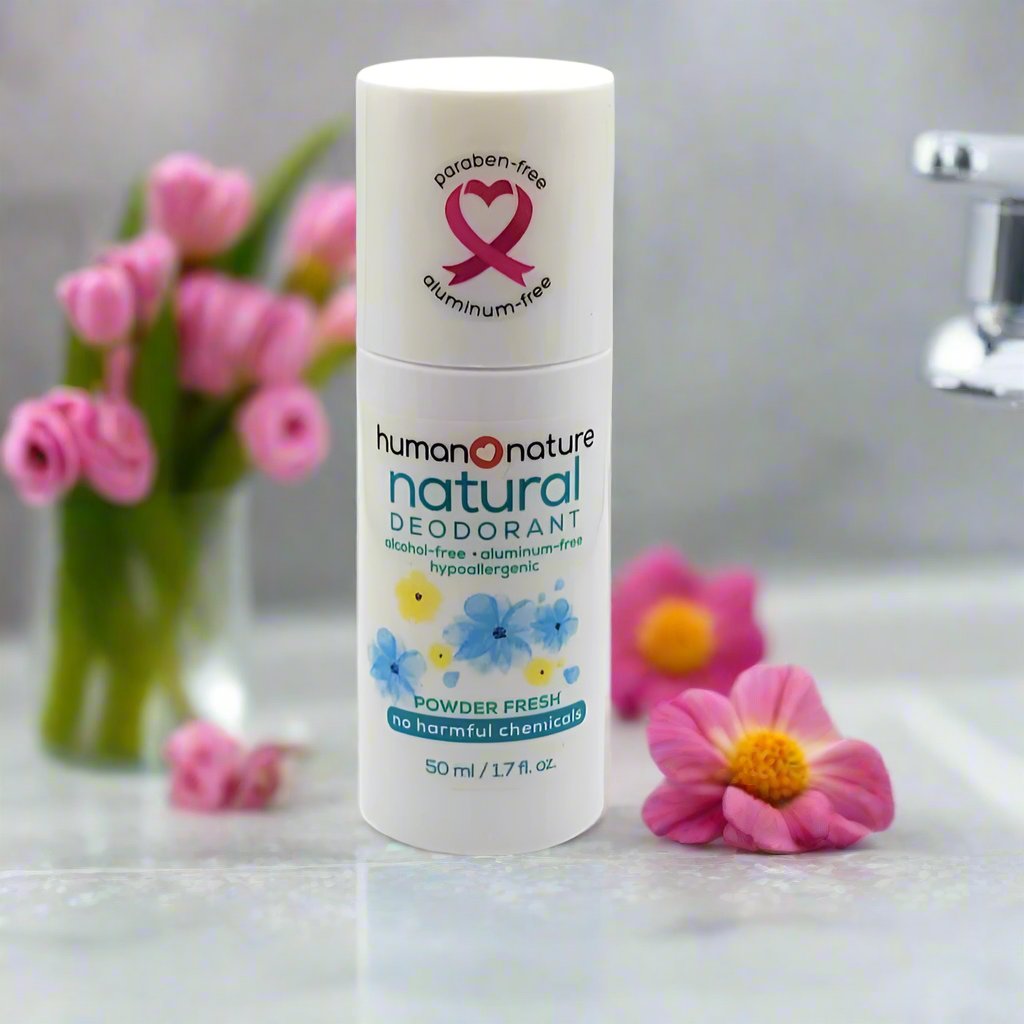 Natural Deodorant Roll-On 50ml - Powder Fresh