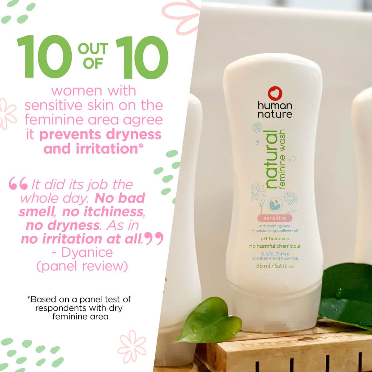 Natural Feminine Wash Sensitive 165 ml