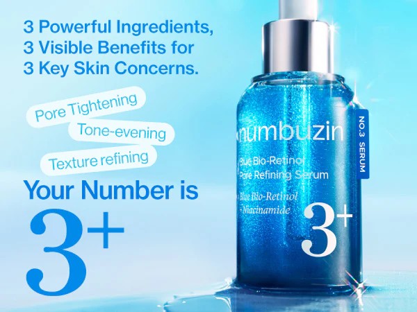 Numbuzin No.3 Blue Bio-Retinol Pore Refining Serum 30m