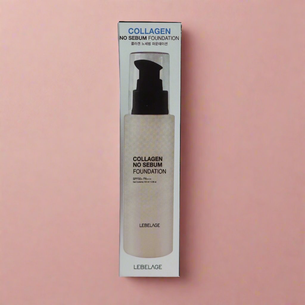 LEBELAGE Collagen No Sebum Foundation # 13 Light Beige SPF50+/PA++++ 100 ml