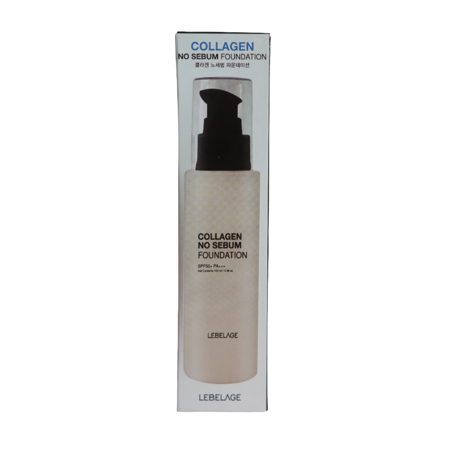 LEBELAGE Collagen No Sebum Foundation # 13 Light Beige SPF50+/PA++++ 100 ml