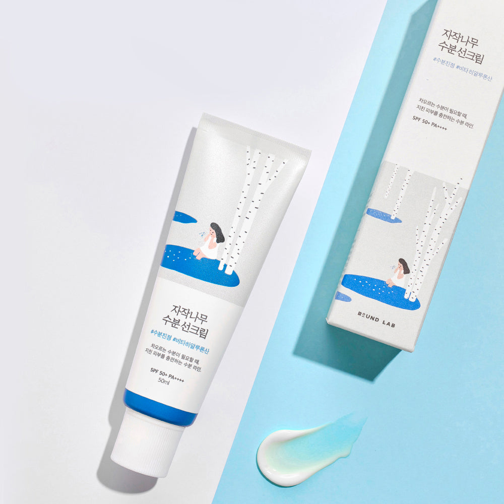 Round Lab Birch Juice Moisturising SPF50+ Broad Spectrum Sun Cream 50ml