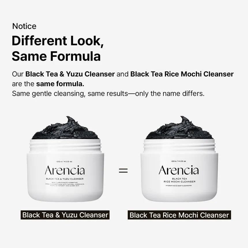 Arencia - Black Tea Rice Mochi Cleanser 120g