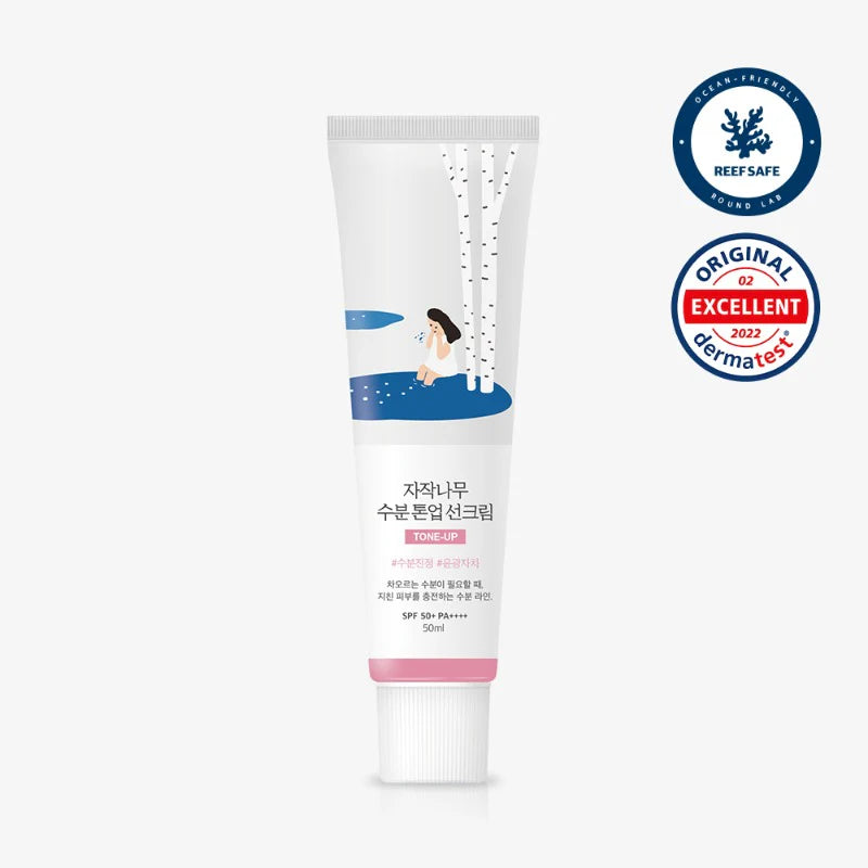 Round Lab Birch Juice Moisturising Tone-Up Sunscreen SPF50+ Broad Spectrum 50ml