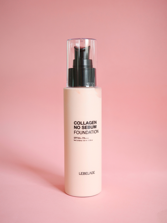 LEBELAGE  Collagen No Sebum Foundation # 13 Light Beige SPF50+/PA++++ 100 ml