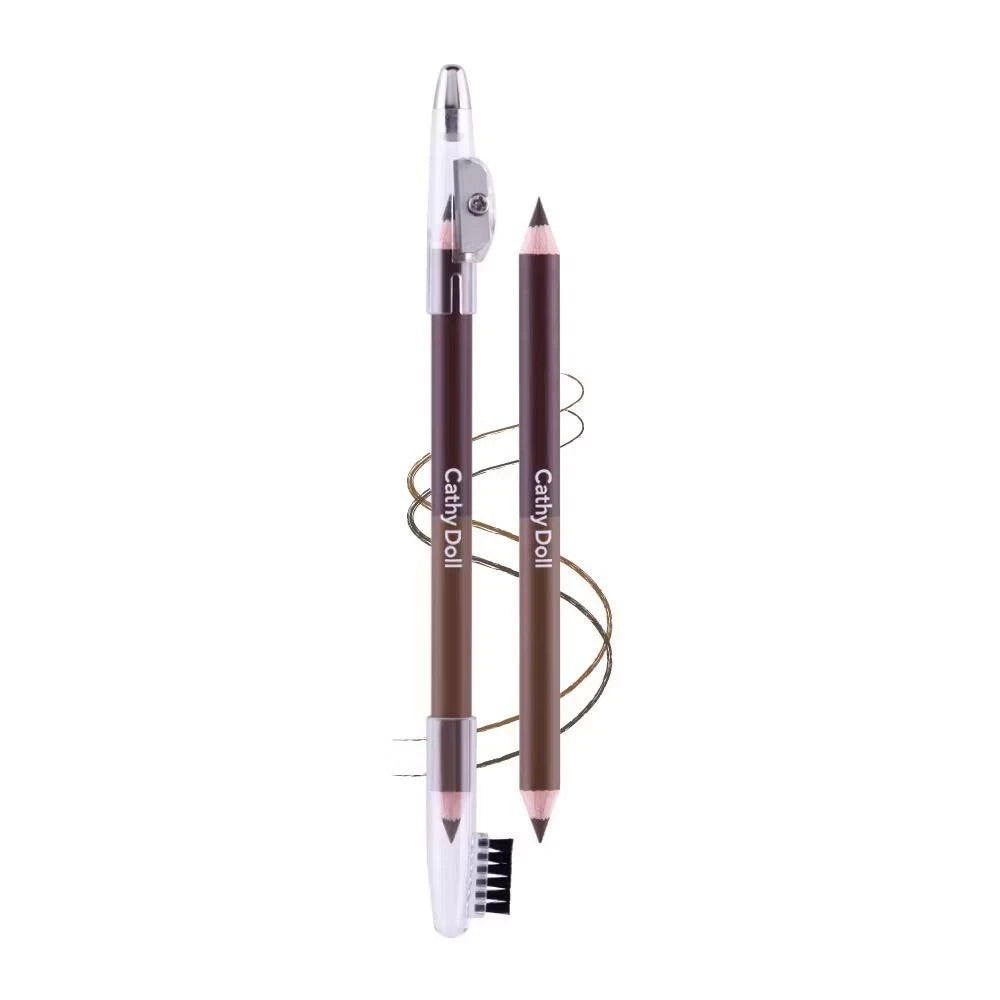 Cathy Doll 2-Tone Eyebrow Pencil -  #02 Cherry Brown