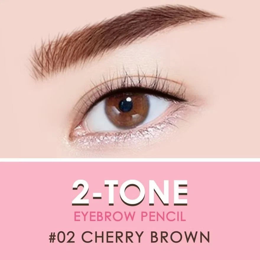 Cathy Doll 2-Tone Eyebrow Pencil -  #02 Cherry Brown
