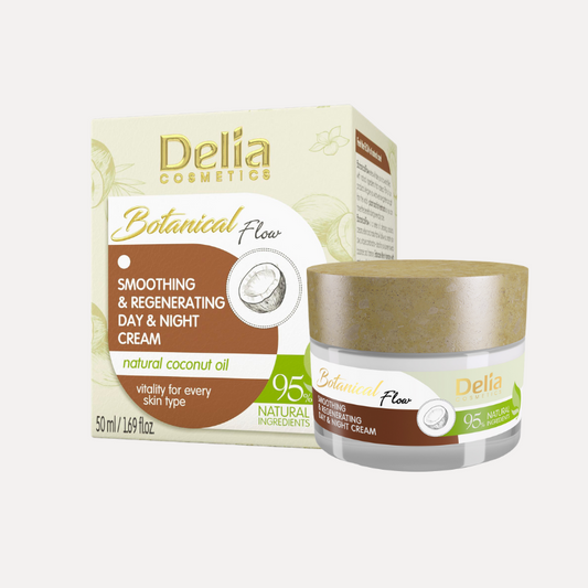 Delia Botanical Flow Smoothing Day & Night Cream with Natural Coconut Oil