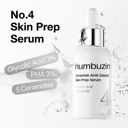 Numbuzin No. 4  Ceramide AHA Glazed Skin Prep Serum 10ml