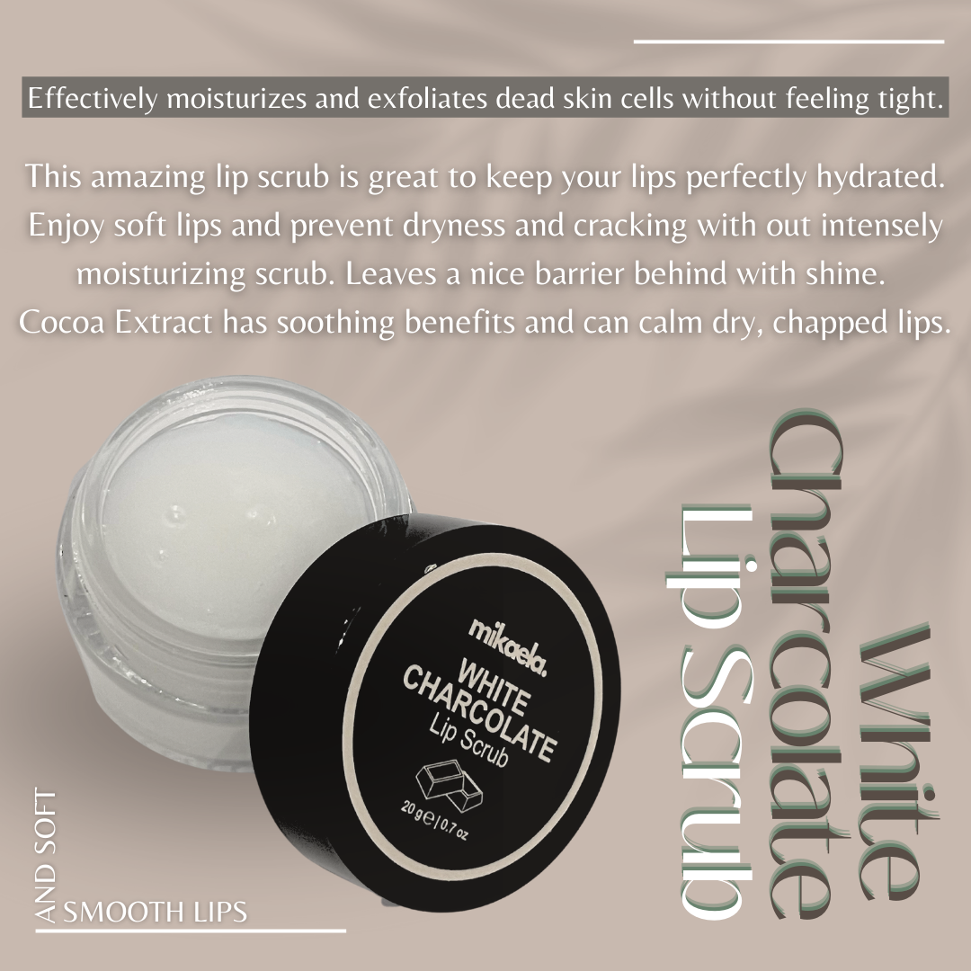 Mikaela Beauty - White Charcolate Lip Scrub