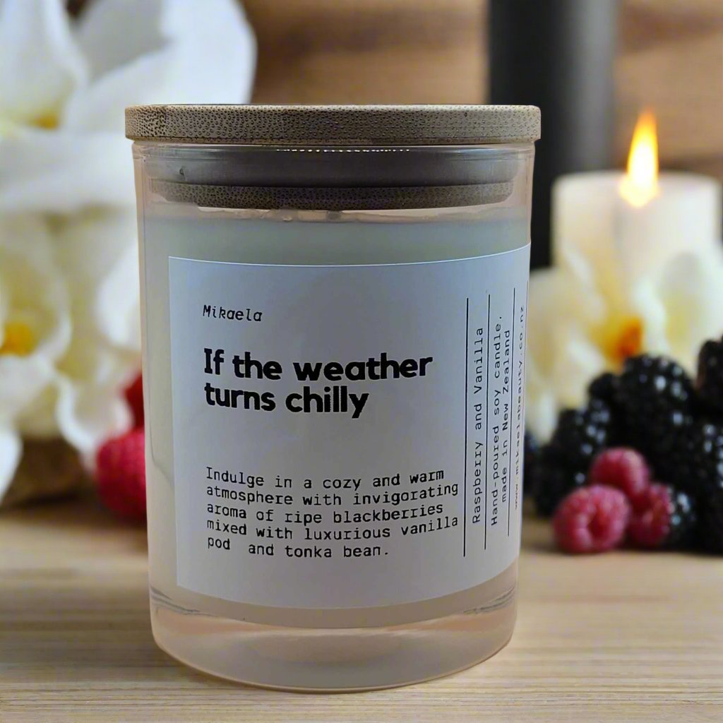 Candle - If the Weather Turns Chilly - Raspberry and Vanilla  220ml