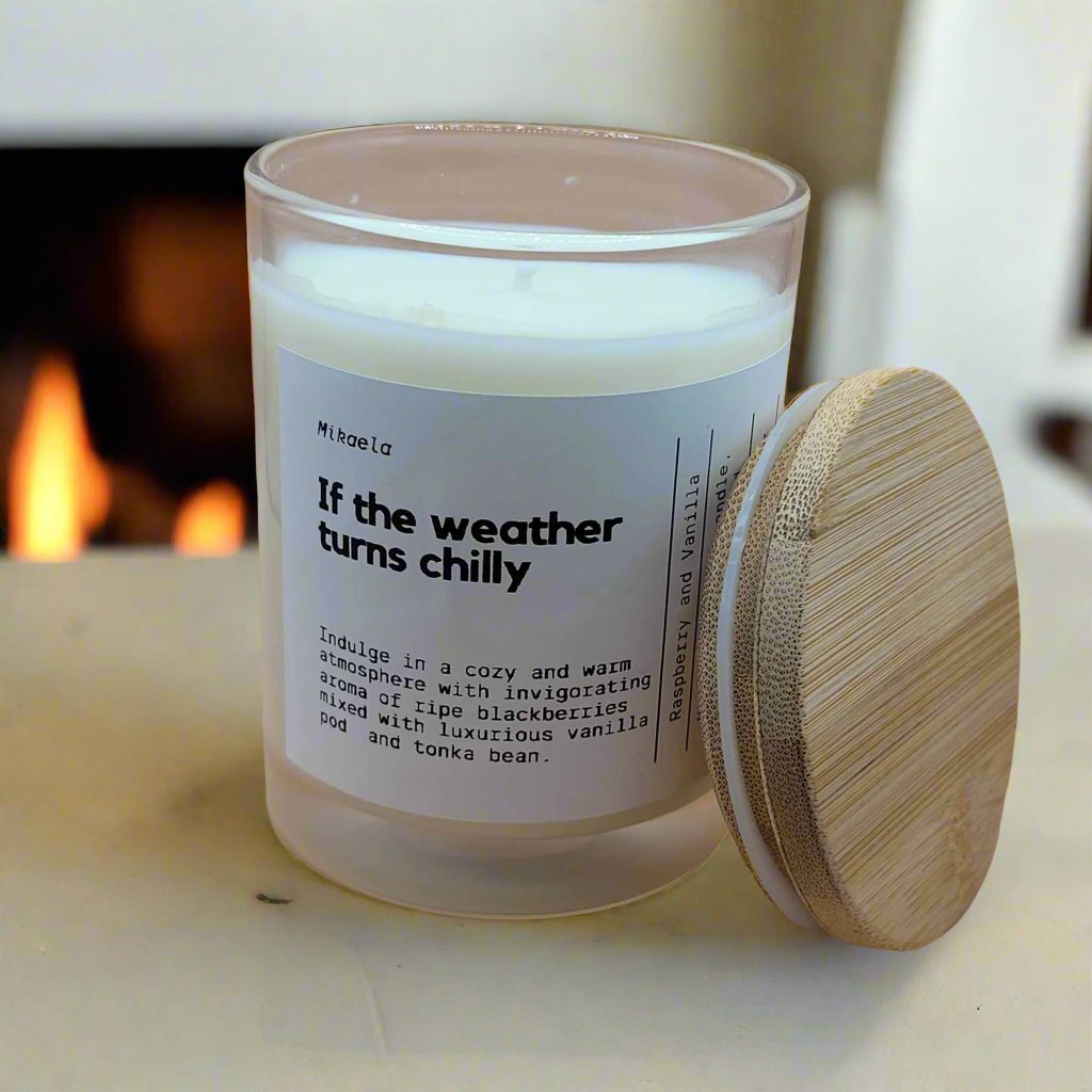 Candle - If the Weather Turns Chilly - Raspberry and Vanilla  220ml