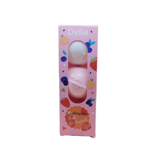 Dairy Fun - 3pc Fizzing Bath Bombs (Strawberry, Blueberry, Peach)