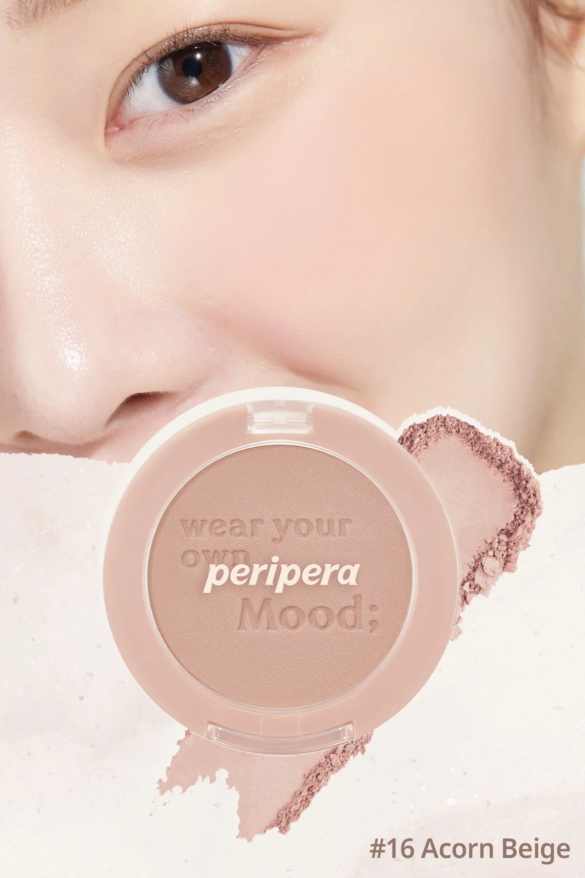Peripera Pure Blushed Sunshine Cheek [#16 Acorn Beige]