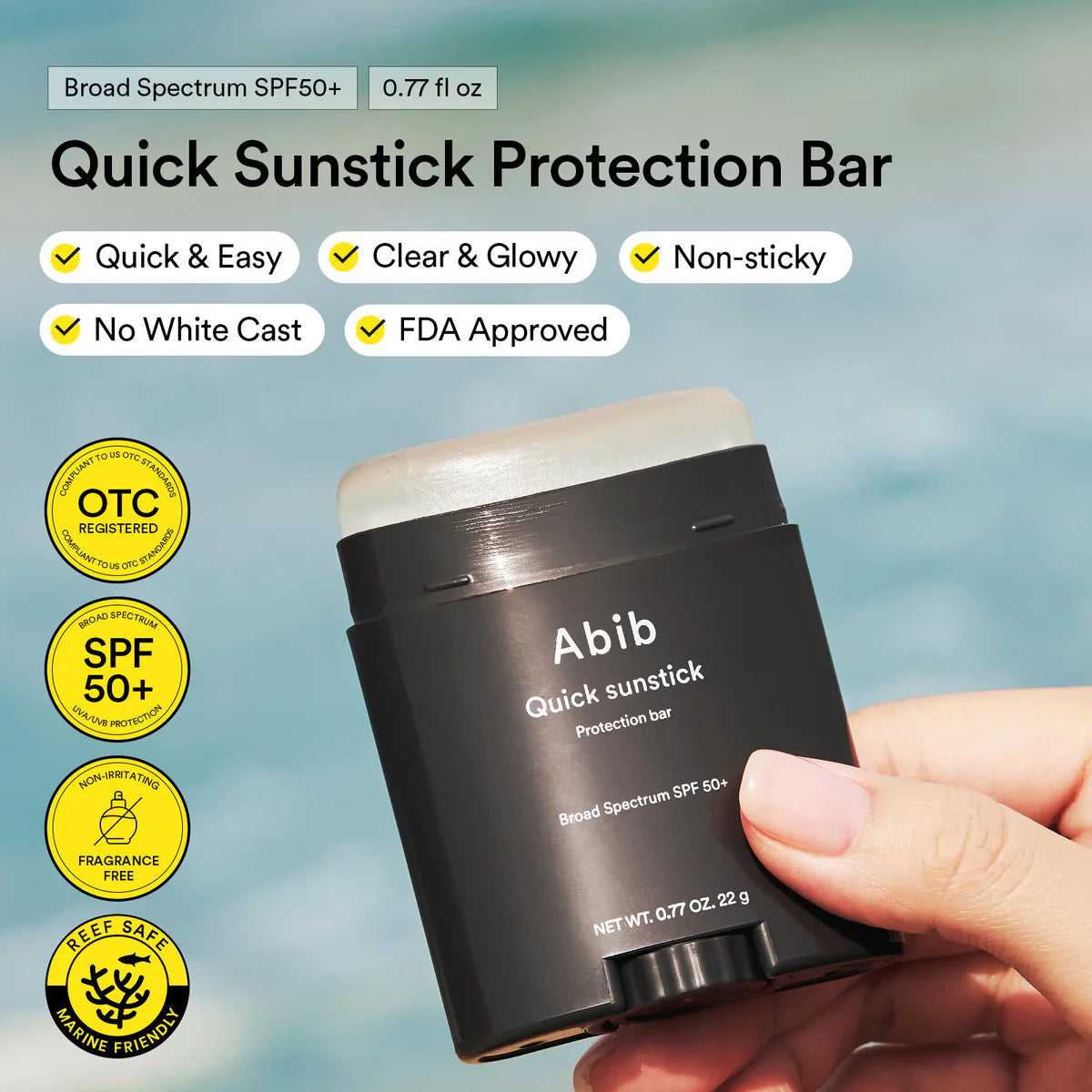 Abib Quick Sunstick Protection Bar SPF50+ Broad Spectrum
