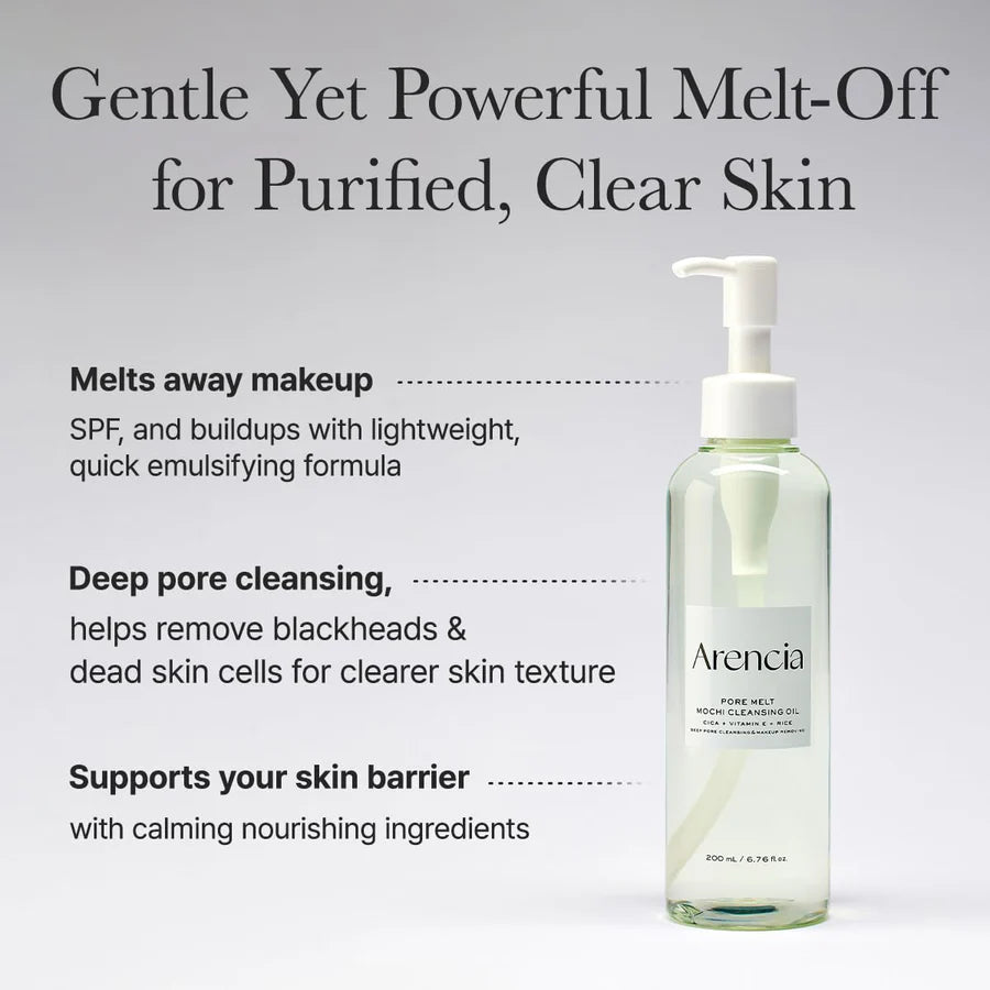 Arencia Pore Melt Mochi Cleansing Oil  200ml