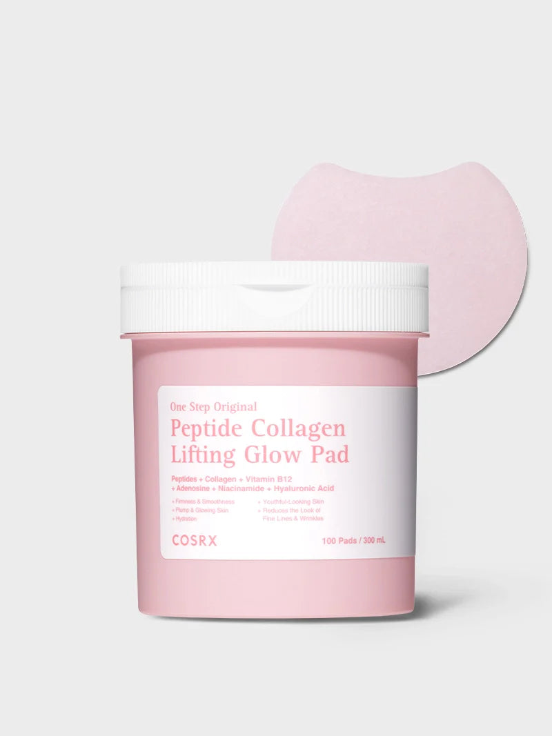Cosrx One Step Original Peptide Collagen Lifting Glow Pad 100 Pads