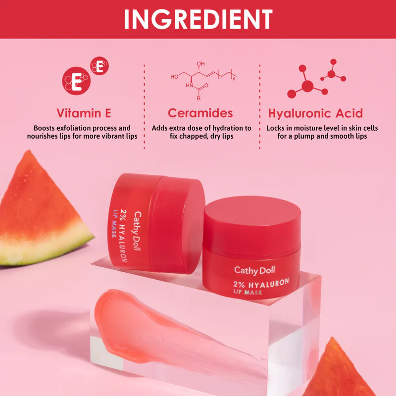 Cathy Doll Hyaluron Lip Mask 2% - Watermelon