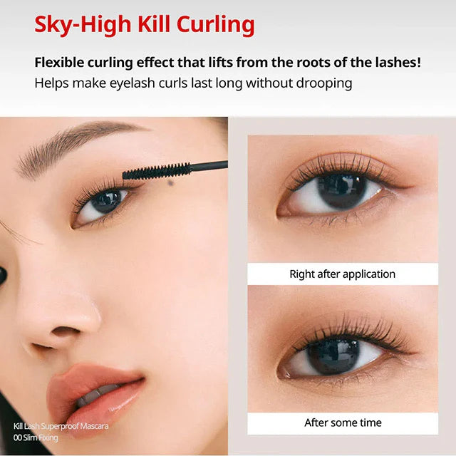 Clio Kill Lash Superproof Mascara No. 10 [Sharp Curl] 7g