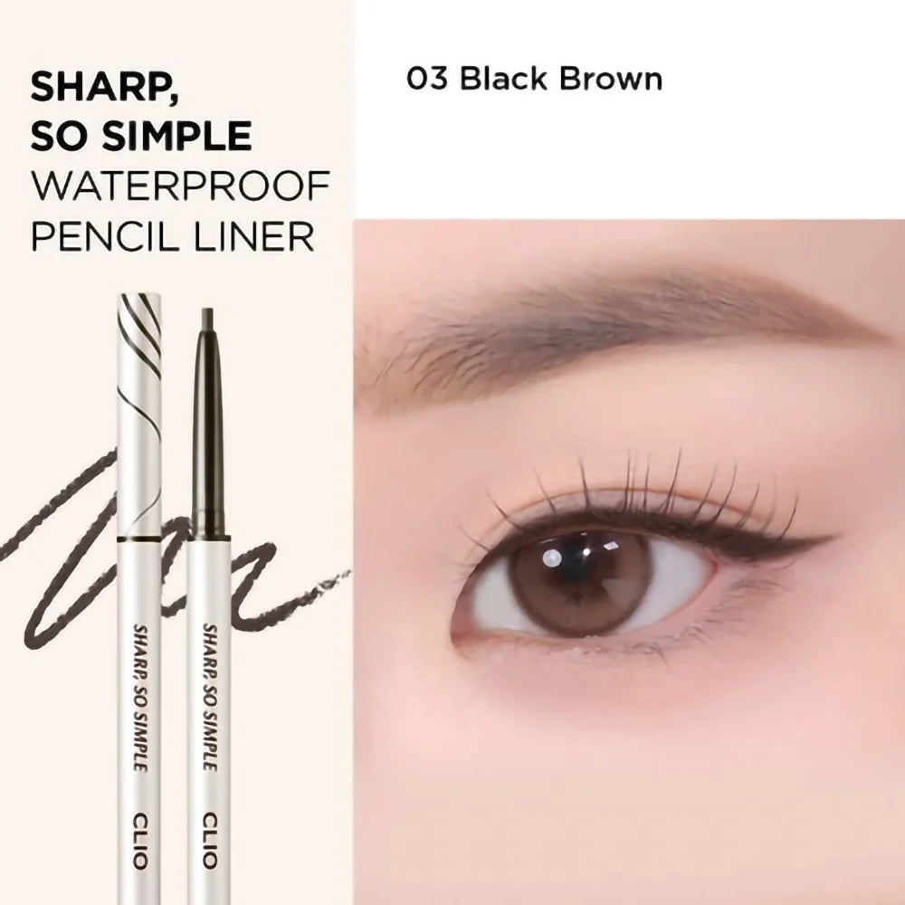 Clio Sharp So Simple Waterproof Pencil Liner #03 (Black Brown)