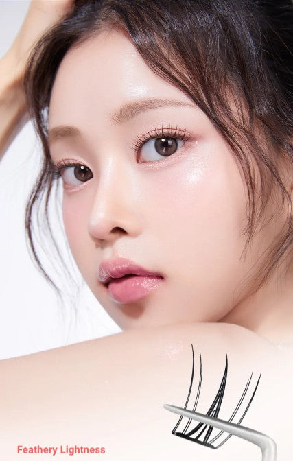 CORINGCO Toktok Hara No Glue Eyelash - Cherry Coke