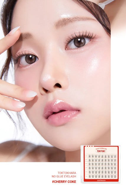 CORINGCO Toktok Hara No Glue Eyelash - Cherry Coke