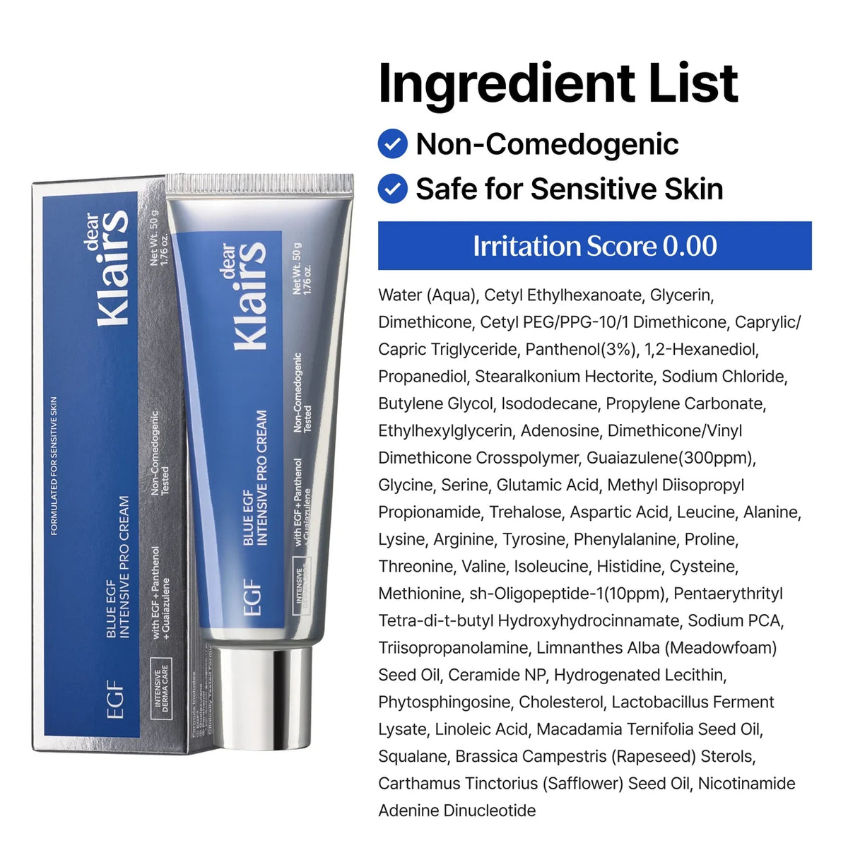 Dear Klairs Blue EGF Intensive Pro Cream 50g