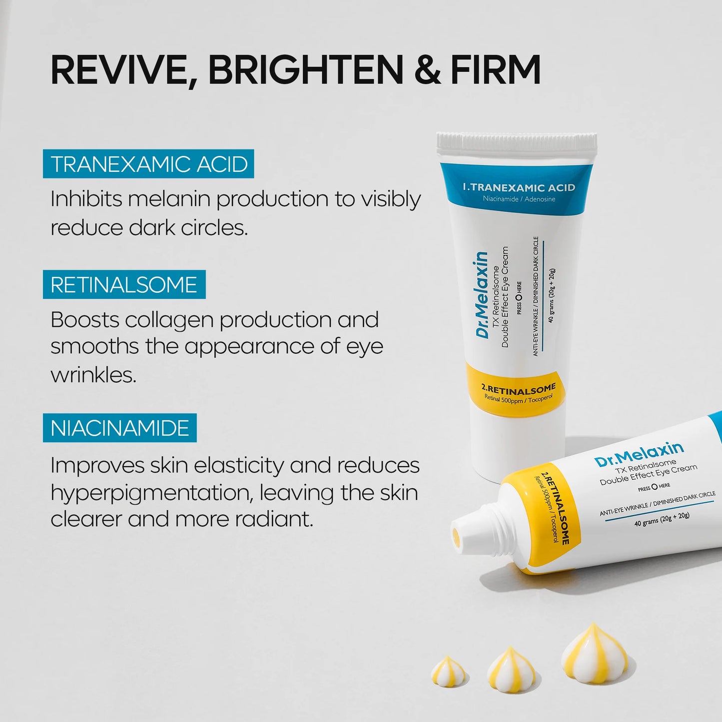 Dr. Melaxin TX-Retinalsome Double Effect Eye Cream 40g