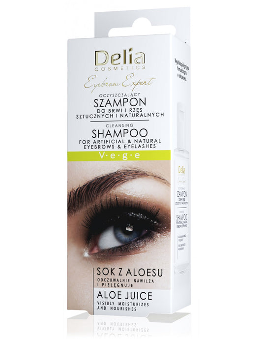 Eyebrow and Eyelash Vegan Shampoo (for Natural and Artificial Eyelashes) 50 mL