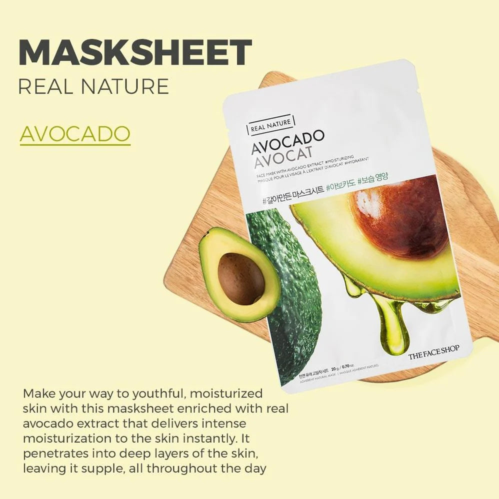 The Face Shop Real Nature Mask - Avocado