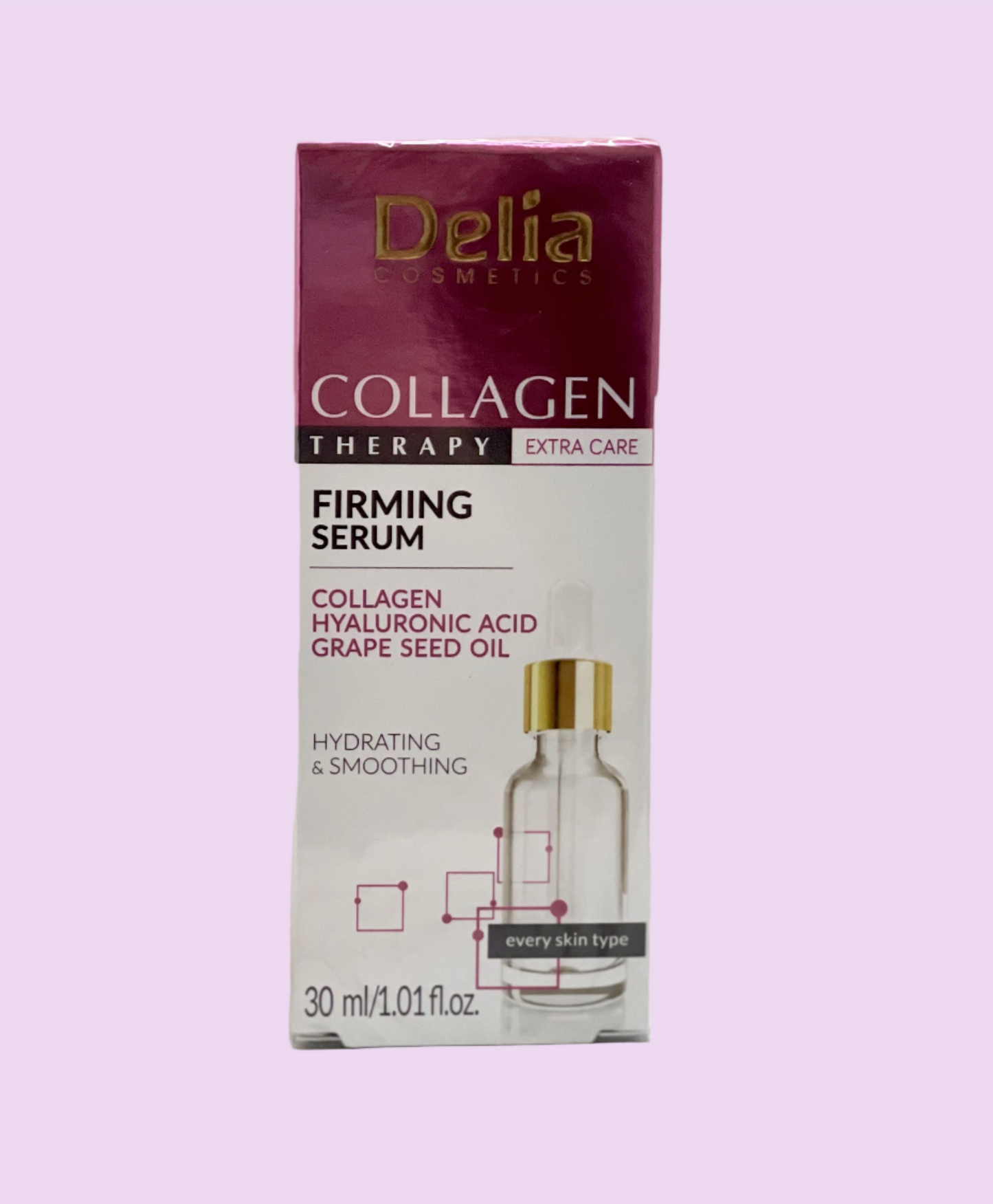 Delia Collagen Therapy Firming Serum with Hyaluronic and Grape Seed Oil