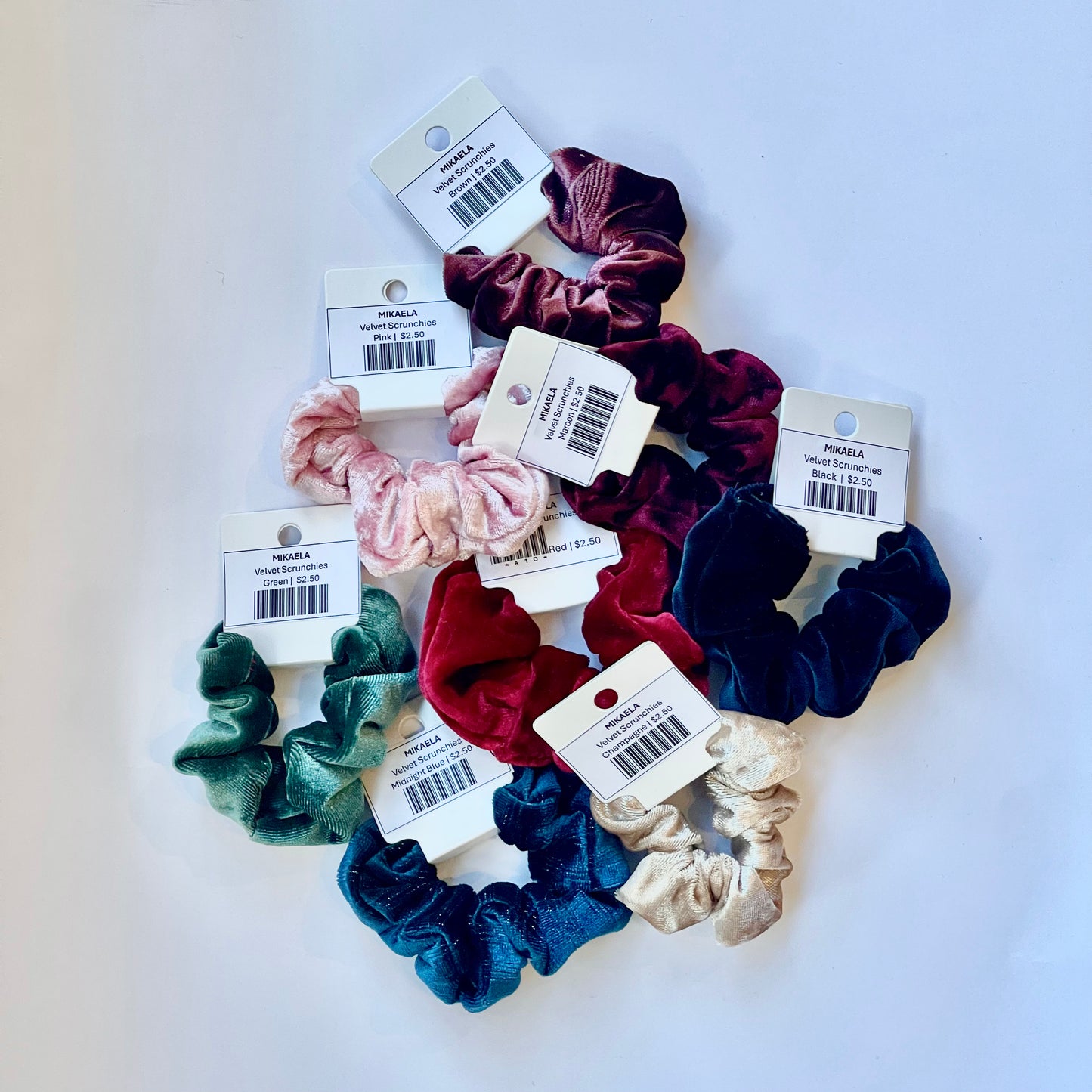 Velvet Scrunchies (random color)