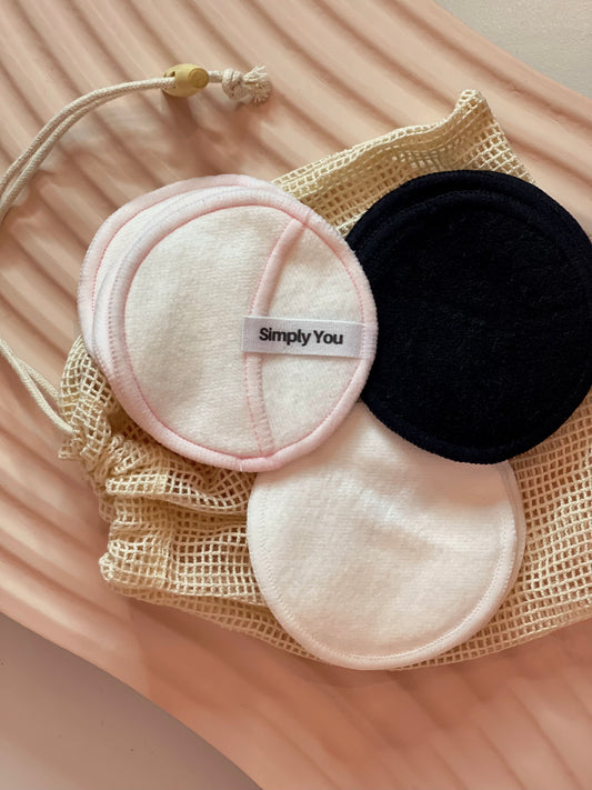 Mikaela Beauty - 6pcs/3 layers+3pcs/2 layers Eco Friendly Natural Reusable Layered Cotton Pads