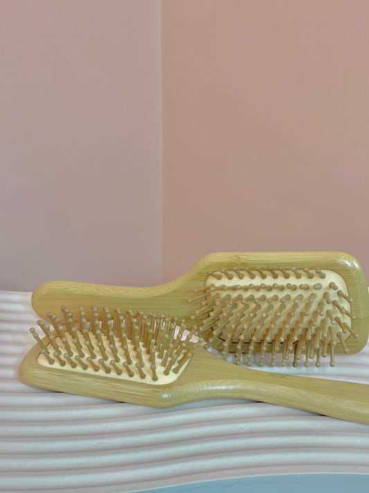 Mikaela Beauty - Square Bamboo Hair Brush