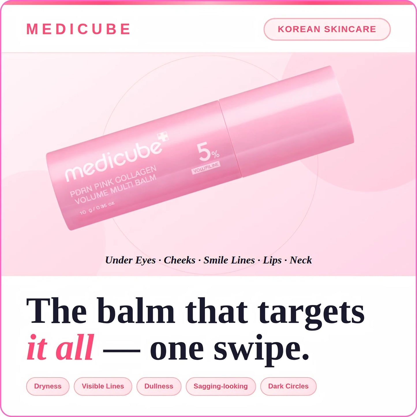 Medicube PDRN Pink Collagen Volume Multi Balm 10g