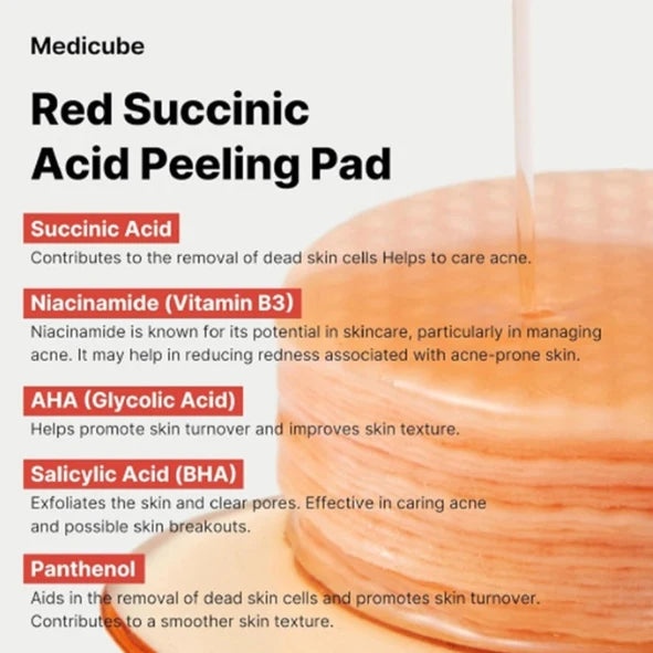 Medicube Red Succinic Acid Peeling Pad 70 Pads