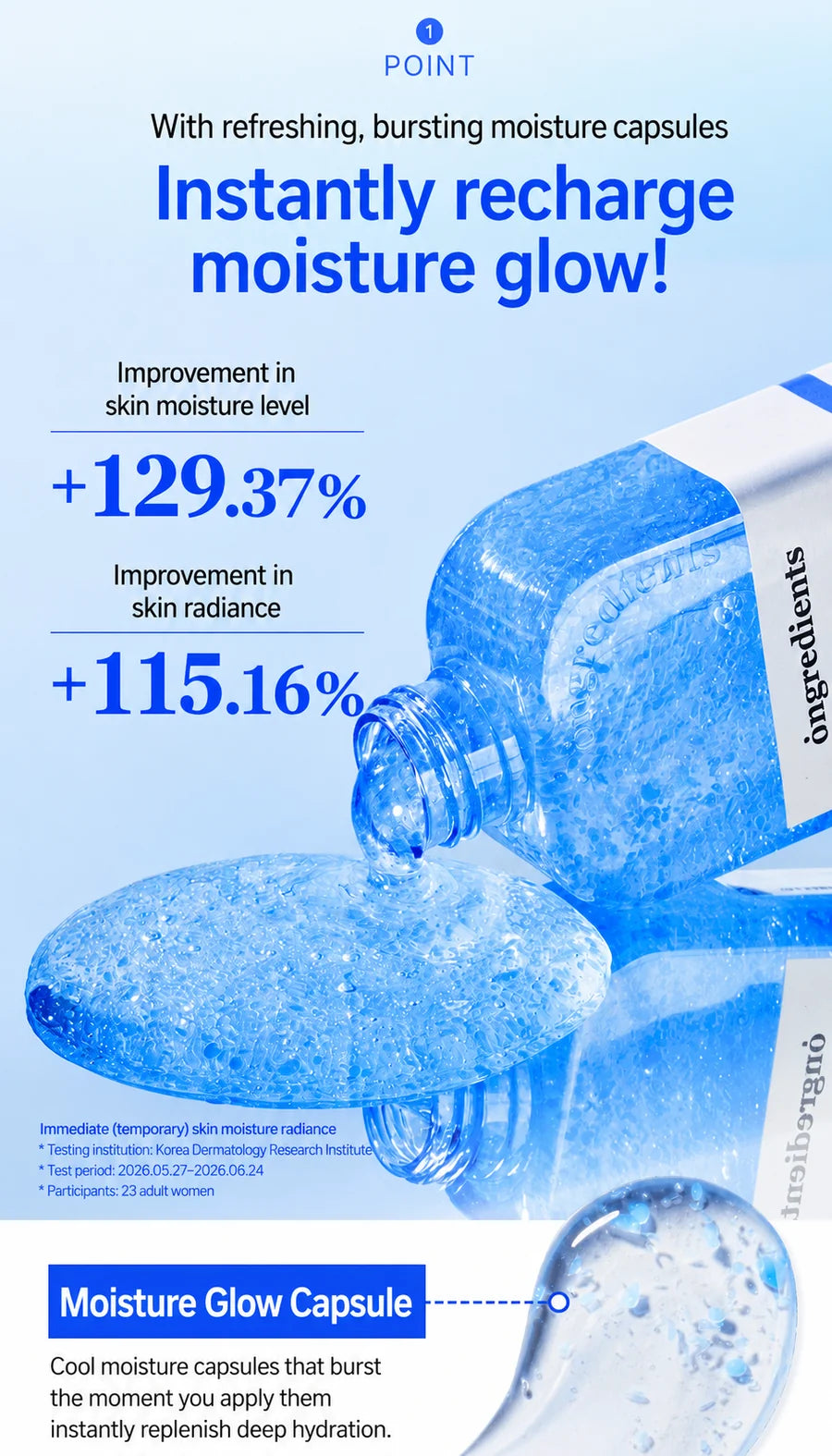 Ongredients Bakuglow Capsule Lotion 150ml