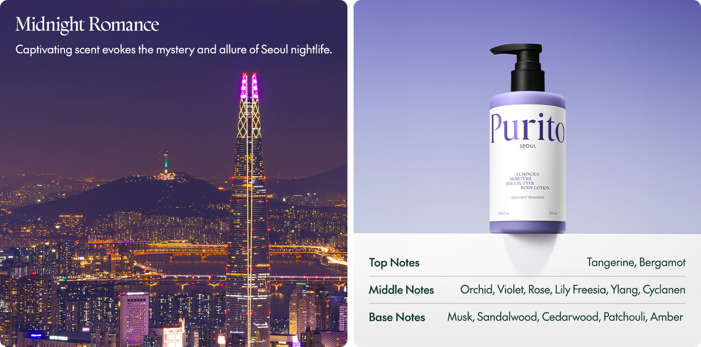 PURITO SEOUL Luminous Moisture Shea Butter Body Lotion 300 ml