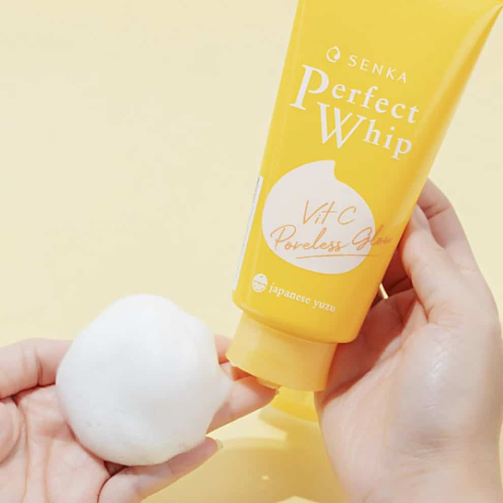 SHISEIDO – Senka Perfect Whip Yuzu Vit C Poreless Glow Face Wash 130g